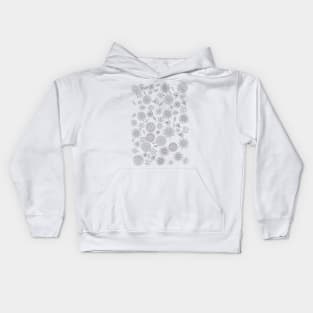 Chaotic Flowers Pattern Kids Hoodie